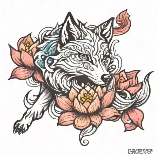 Lotus Flower Wolf
