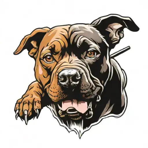 Bullet And Pit Bull Terrier