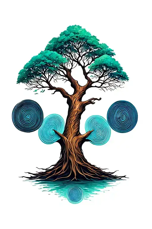 Tree Of Life With 3 Fingerprints