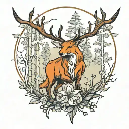 Kentaur In Forest With Bow