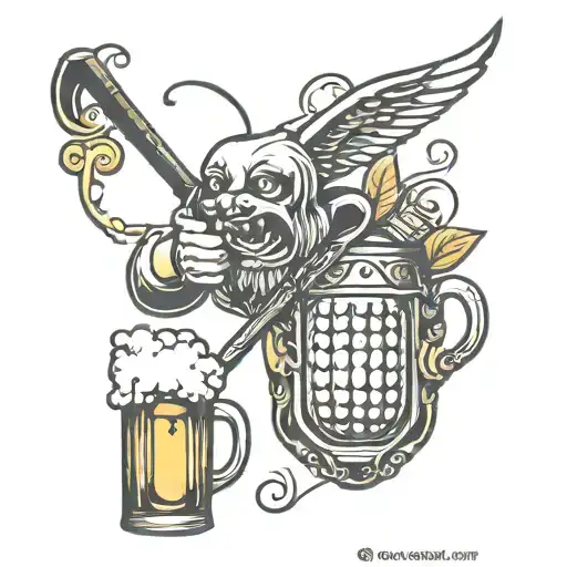 Beer Icon Golf Themed
