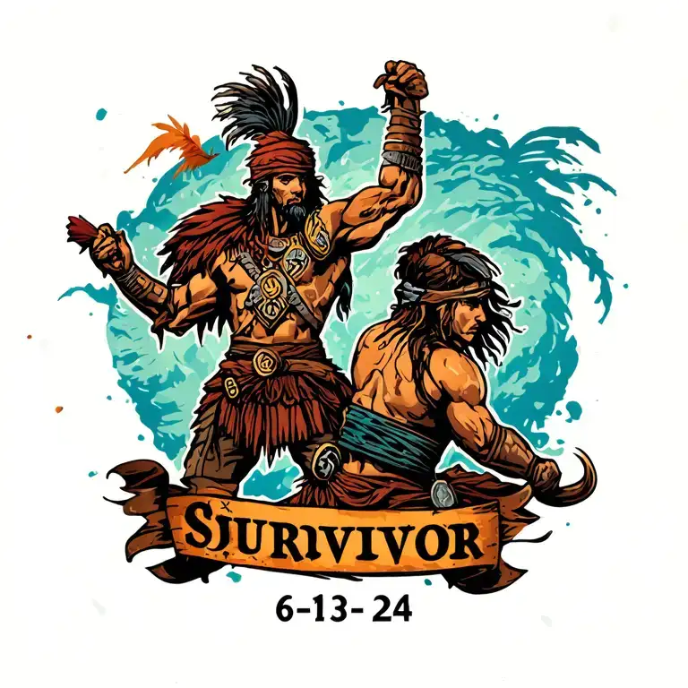 Warrior And Survivor With The Date 6-13-24