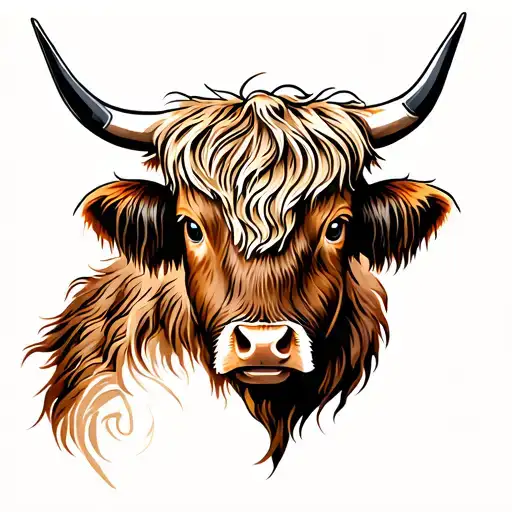 Highland Cow Head