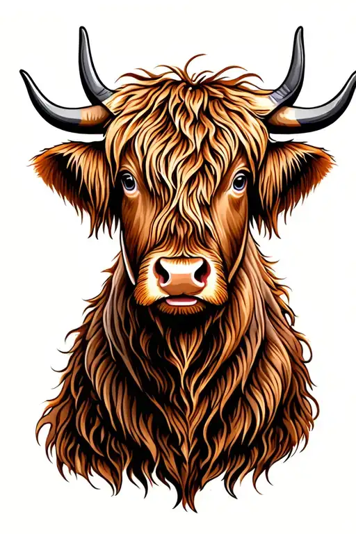 Highland Cow Head