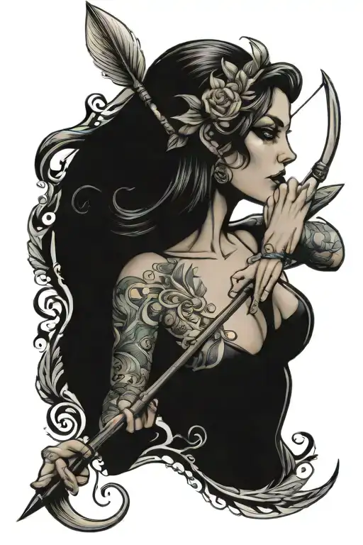 Siren Evil Bow And Arrow Swimming