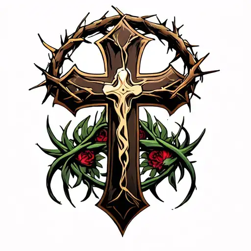 Cross With The Crown Of Thorns