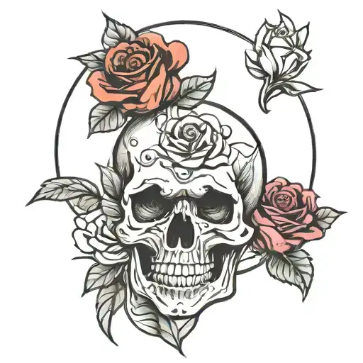 Skull And Roses