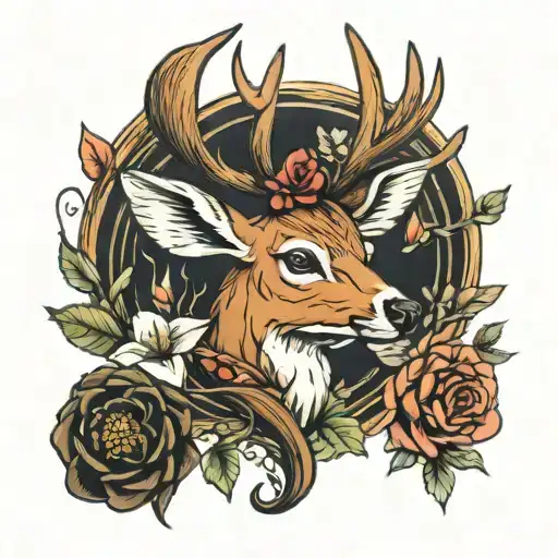 Deer And Hummingbird