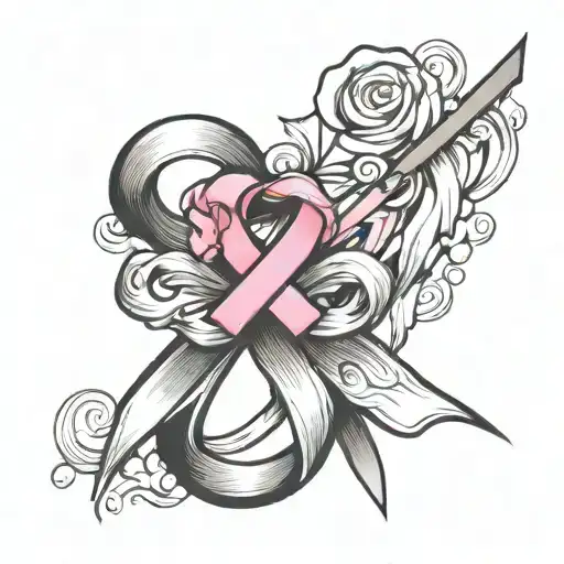 Breast Cancer Ribbon R I P
