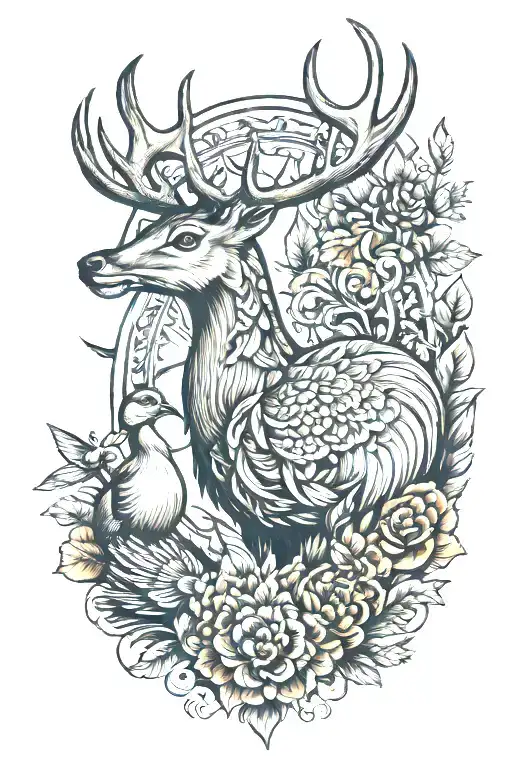 Deer Turkey And Ducks