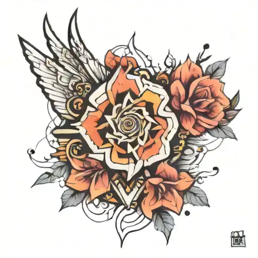 Some Cool Abstract On The Left Hand To Cover The Scar