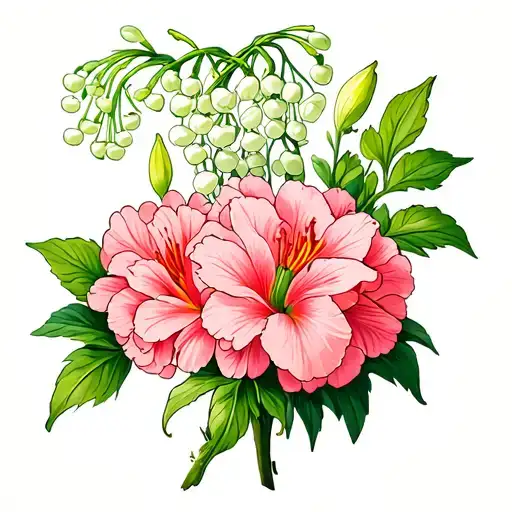 Carnations And Lily Of The Valley