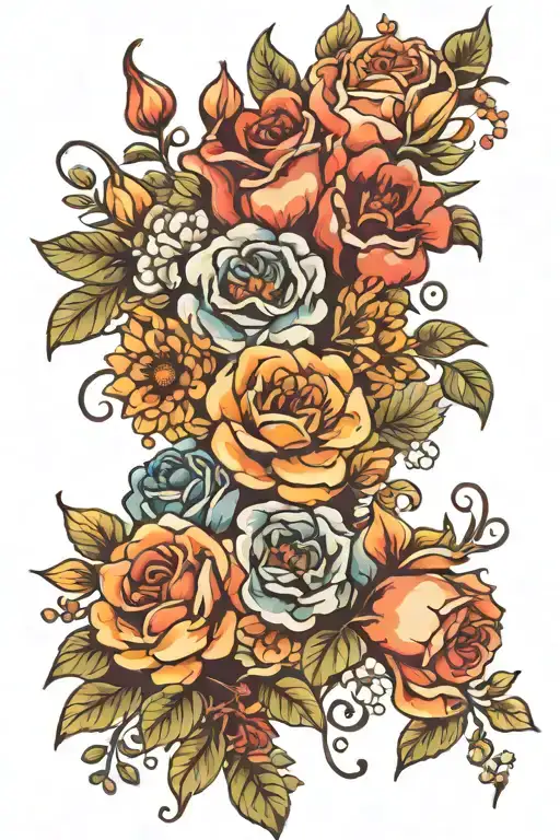 Flower Bouquet Birth Flowers