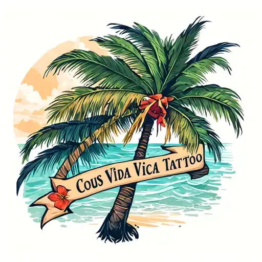 Costa Rica Friends Vacation Palm Tree Ours Vida