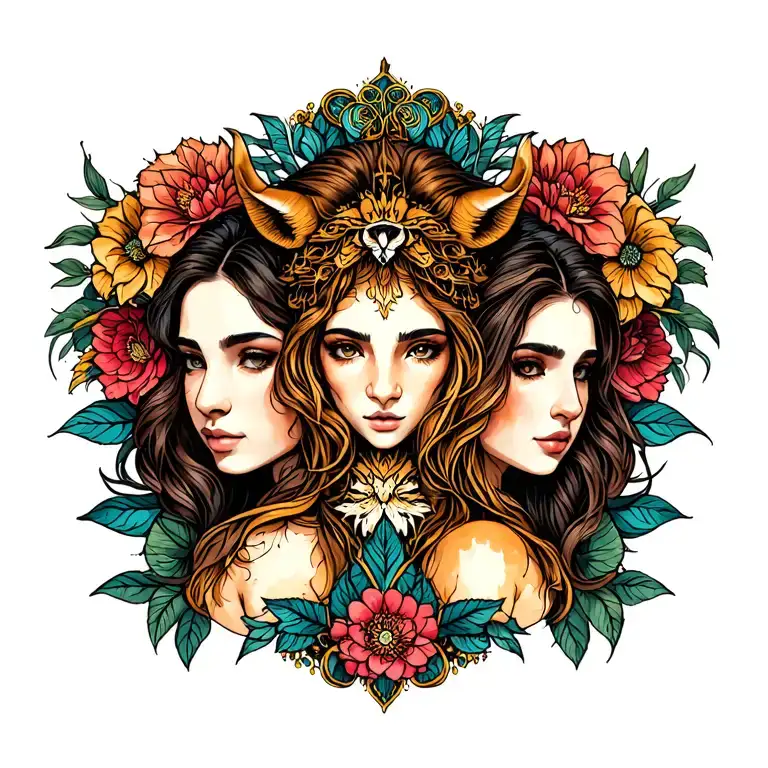 Virgo Mother Taurus And Leo Daughters