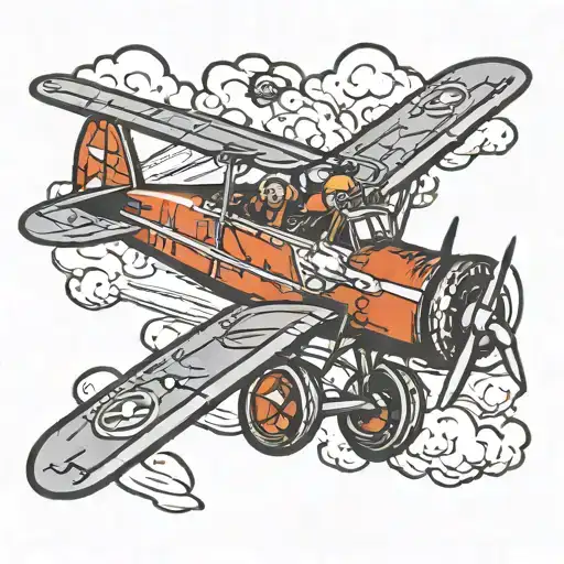 Grandpa Plane Flying Beer German