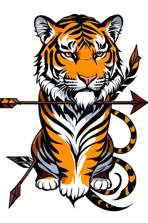Tiger And Arrow