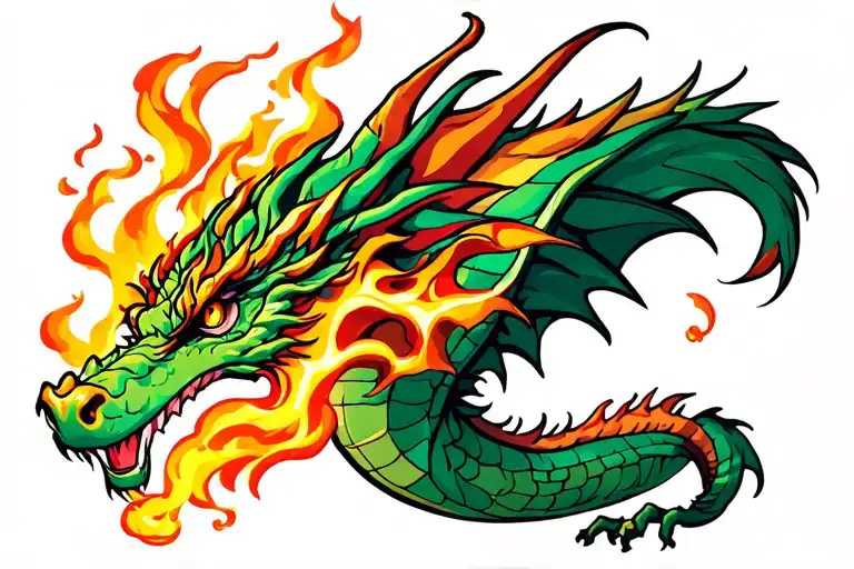 Dragon Breathing Fire