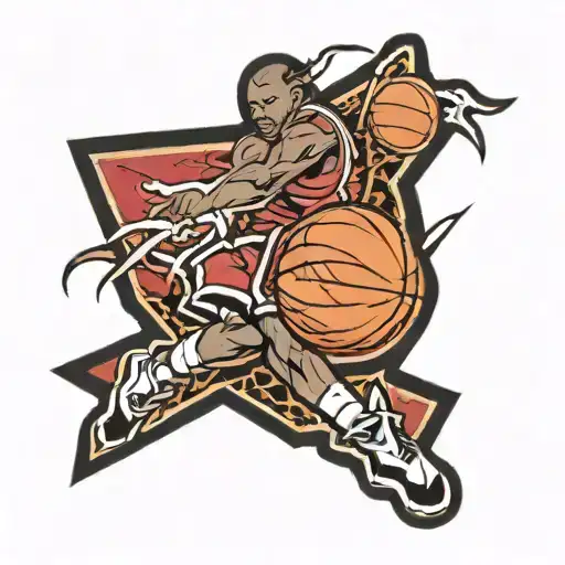 Basketball With Jordan Symbol On It