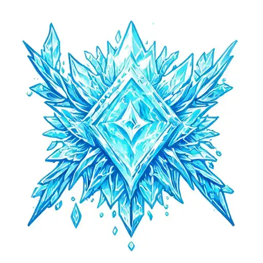 Ice Symbol Tattoo Design