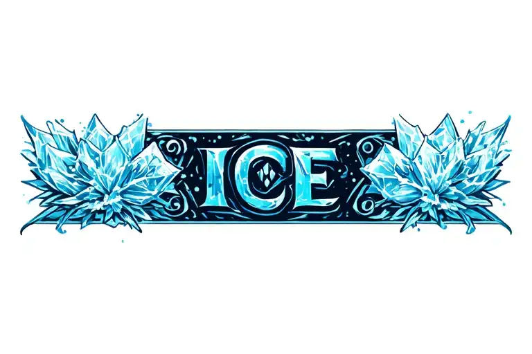 Ice Symbol Tattoo Design