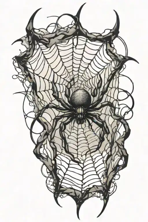 Spider Weaving A Web