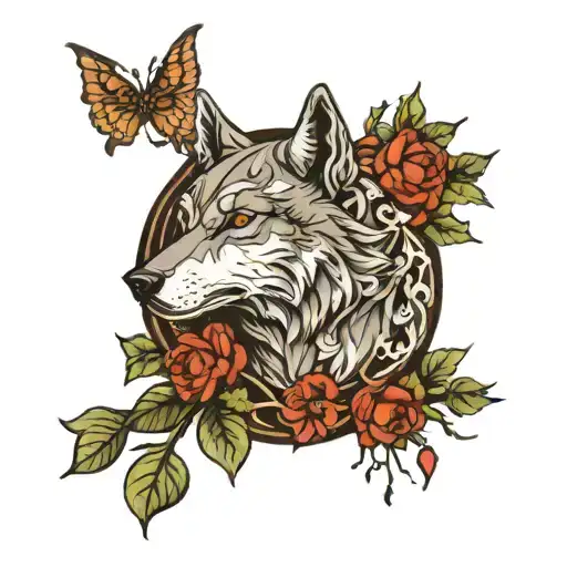 Wolf With Woods And Greek Mythology