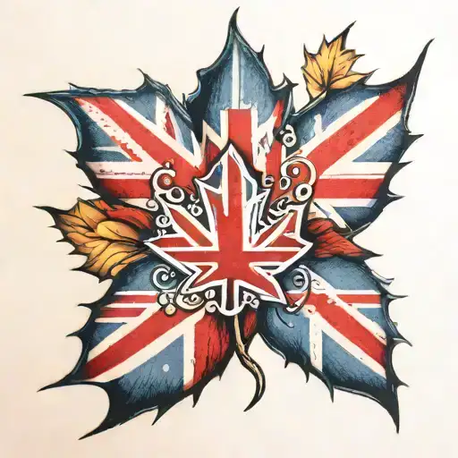 Maple Leaf And Union Jack