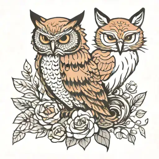 Owl And Fox