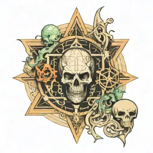 Mystic Occult Alien Writing And Geometry