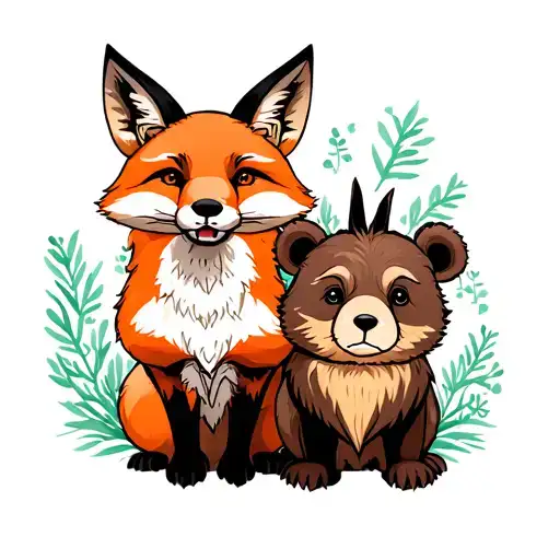 A Fox A Bear And A Rabbit