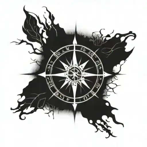 Vegvisir Compass And Aegishjalmur