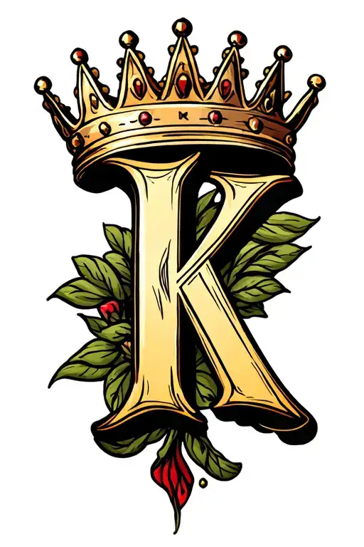 Crown With The Letter K