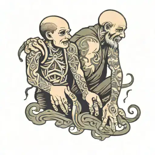 Father And Son Holding Hands