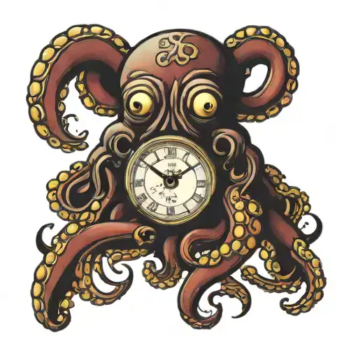 Octopus Pyramid Clock