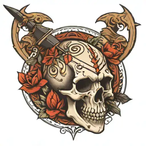 Skull And Arrow