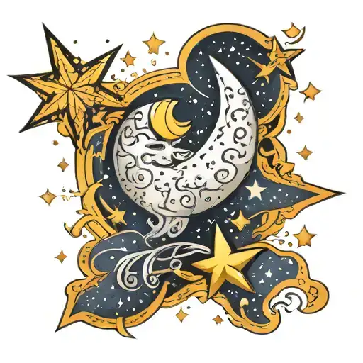Moon And Stars