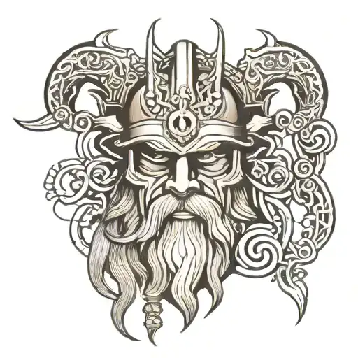 Odin Tattoo Design