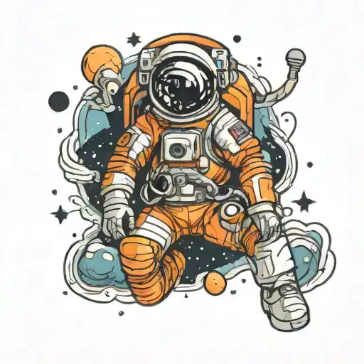 Space With Astronaut Suit