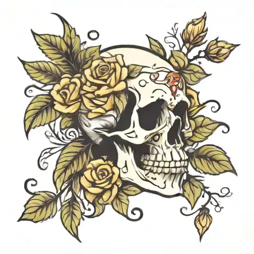 Skull And Roses