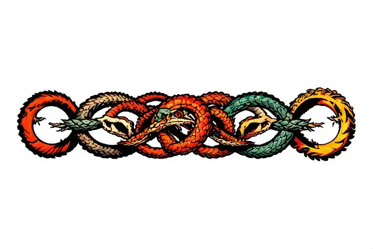 Three Ouroboros Wrapped