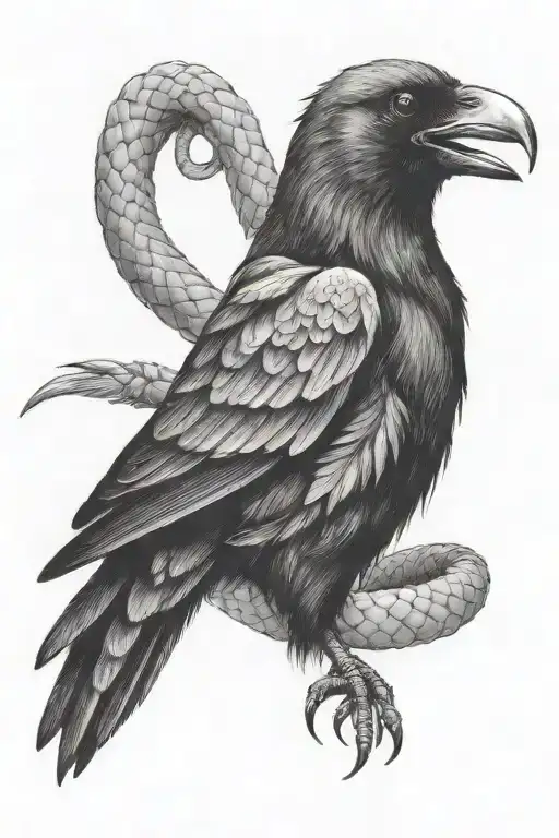 Crow And Snake