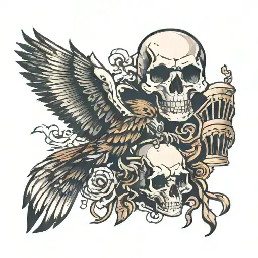 Skull And Brd Eagle