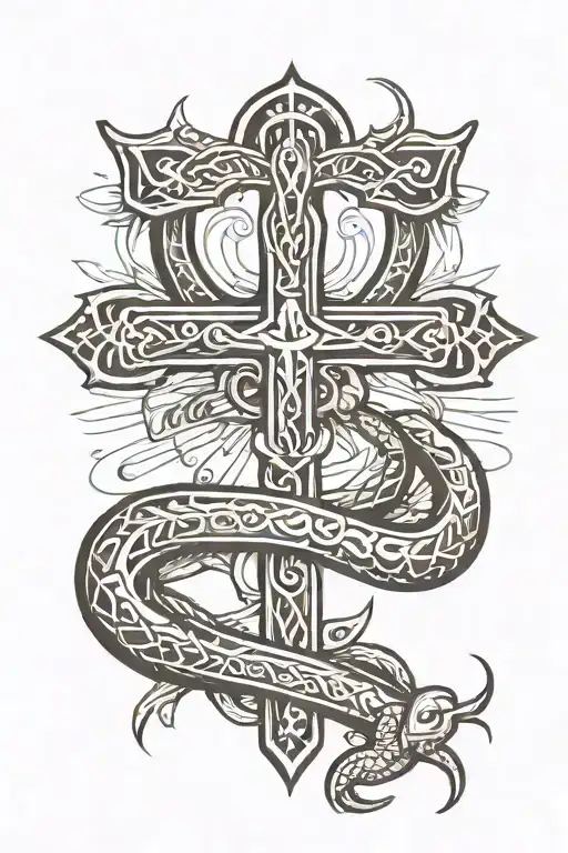 Ankh And Snake With Birthdate Incorporated