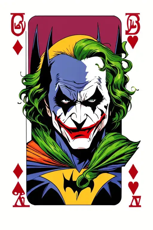 Batman And Joker Card