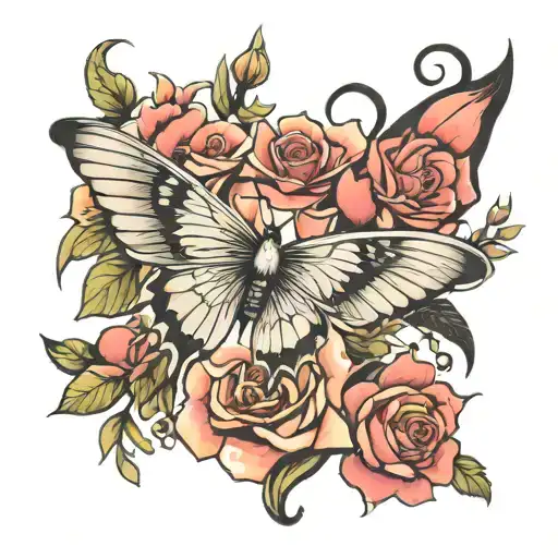 Rose Butterfly Dove Cross Orchid