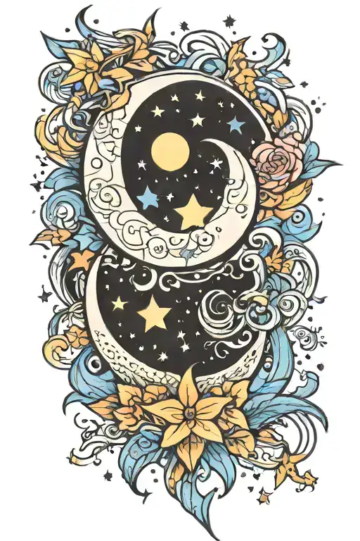 Moon And Stars