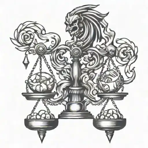 Good & Evil Balance Scale