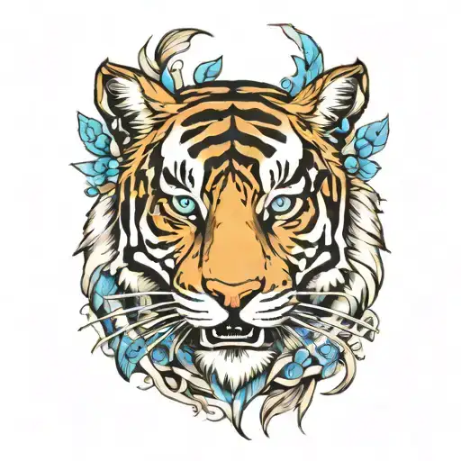 Tiger Eyes With Blue Eyes