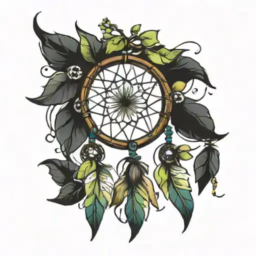 Dreamcatcher With Vines Wrapped